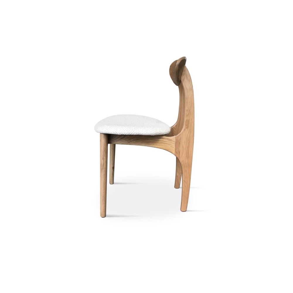 Chaise blanche écolière | L'Empreinte - Chaises