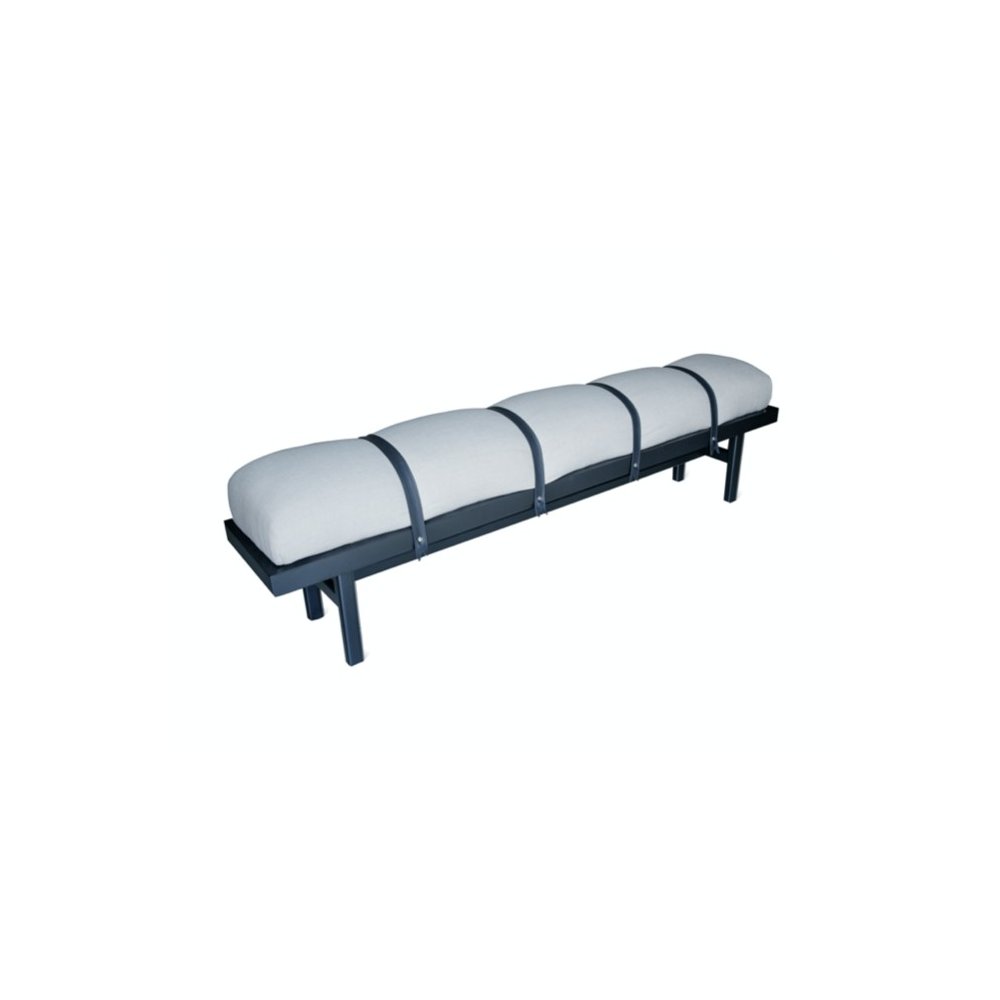 Banc métal et tissus |  - Bancs