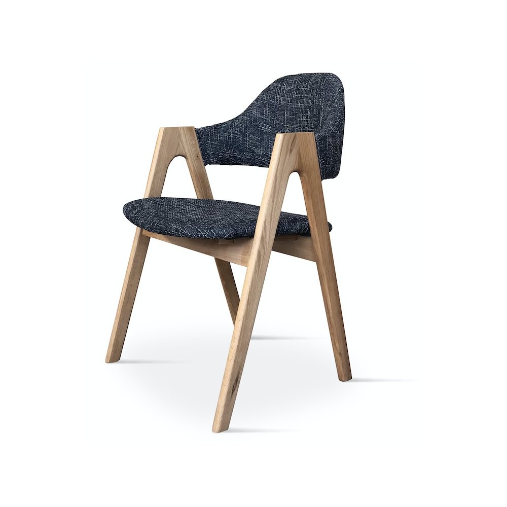 Chaise Grise vice avec accoudoirs | L'Empreinte - Chaises