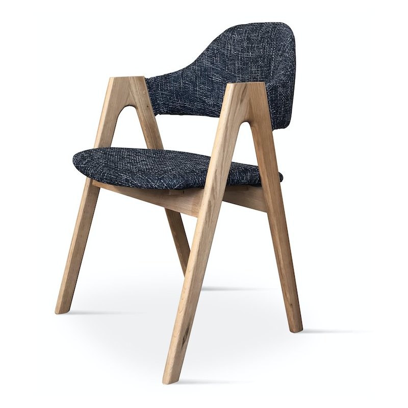 Chaise Grise vice avec accoudoirs | L'Empreinte - Chaises