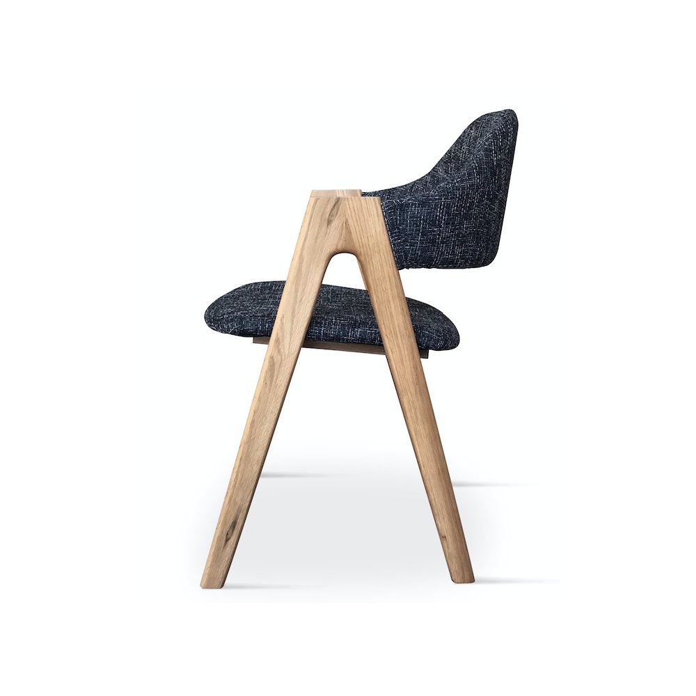 Chaise Grise vice avec accoudoirs | L'Empreinte - Chaises
