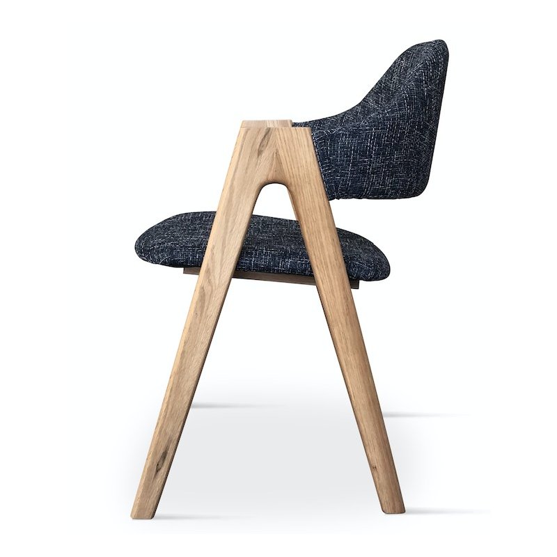 Chaise Grise vice avec accoudoirs | L'Empreinte - Chaises