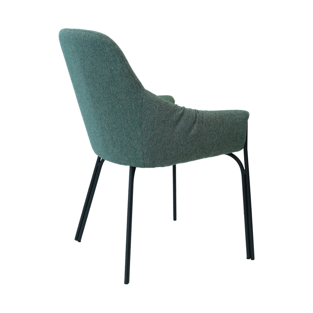 Chaise baquet Velvet vert | L'Empreinte - Chaises