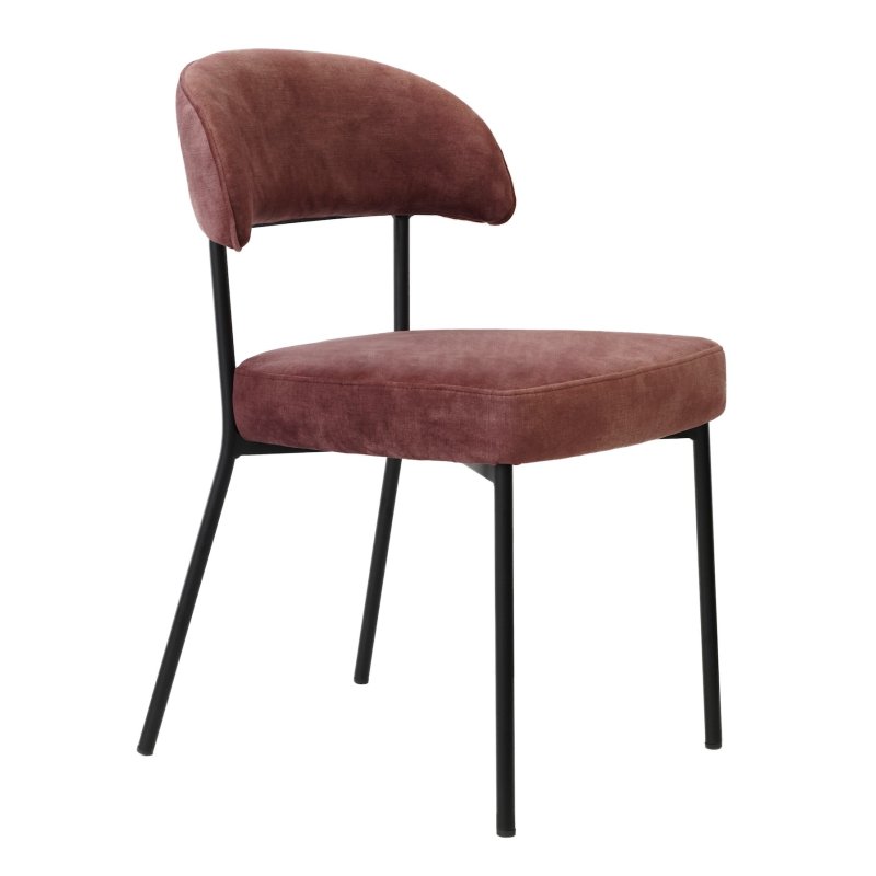 Chaise confort velvet Prune |  - Chaises