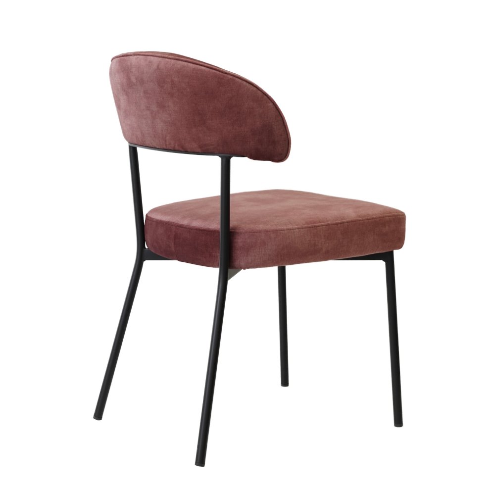 Chaise confort velvet Prune |  - Chaises