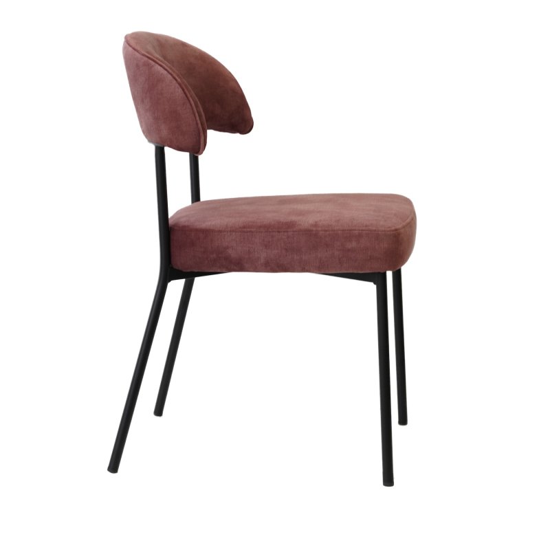 Chaise confort velvet Prune |  - Chaises