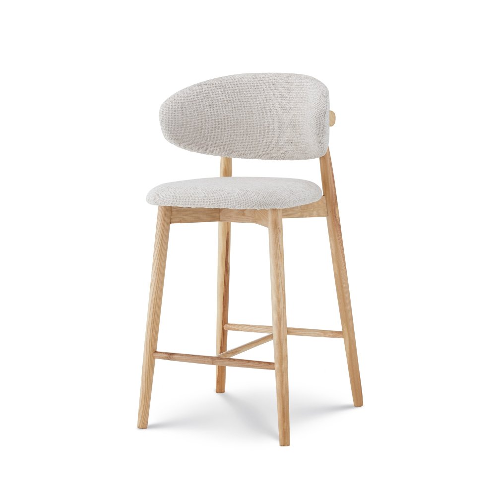 Tabouret Jaspe Naturel & White | L'Empreinte - Boutique