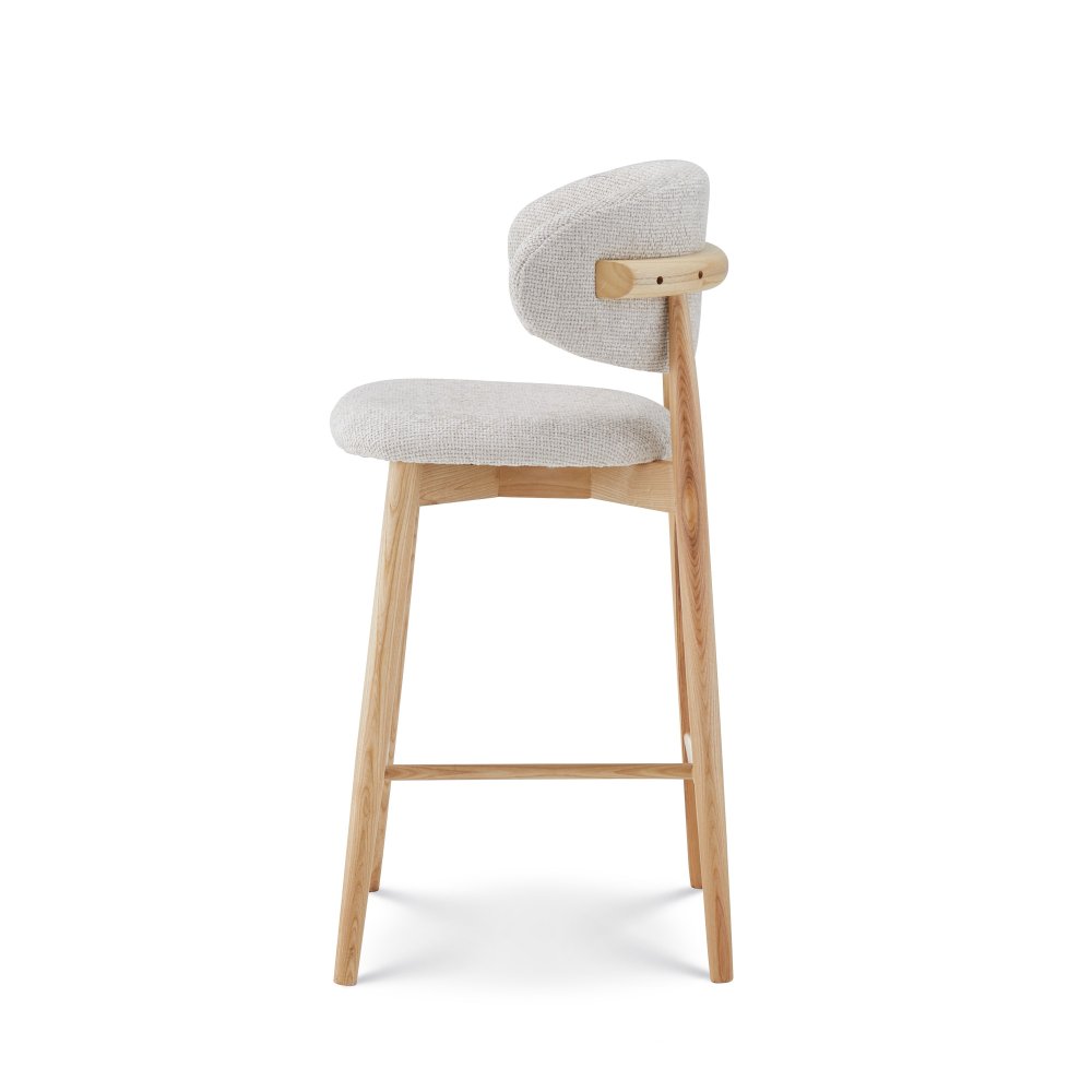 Tabouret Jaspe Naturel & White | L'Empreinte - Boutique
