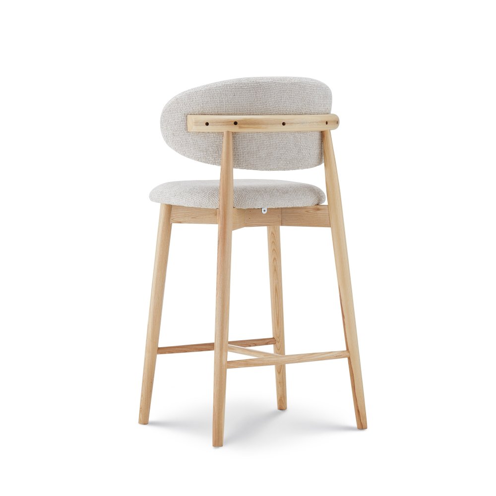 Tabouret Jaspe Naturel & White | L'Empreinte - Boutique