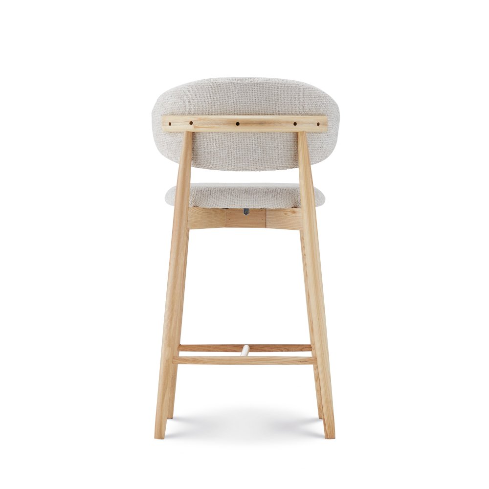 Tabouret Jaspe Naturel & White | L'Empreinte - Boutique