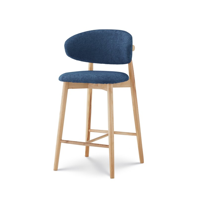 Tabouret Jaspe Naturel & Bleu | L'Empreinte - Boutique