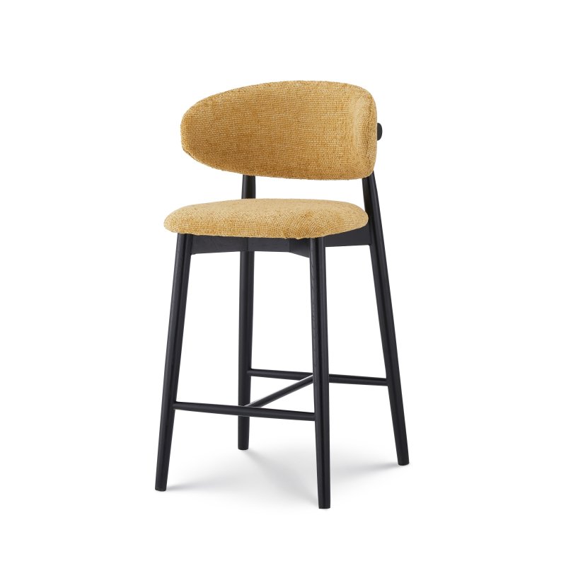Tabouret Jaspe Black & Yellow | L'Empreinte - Boutique