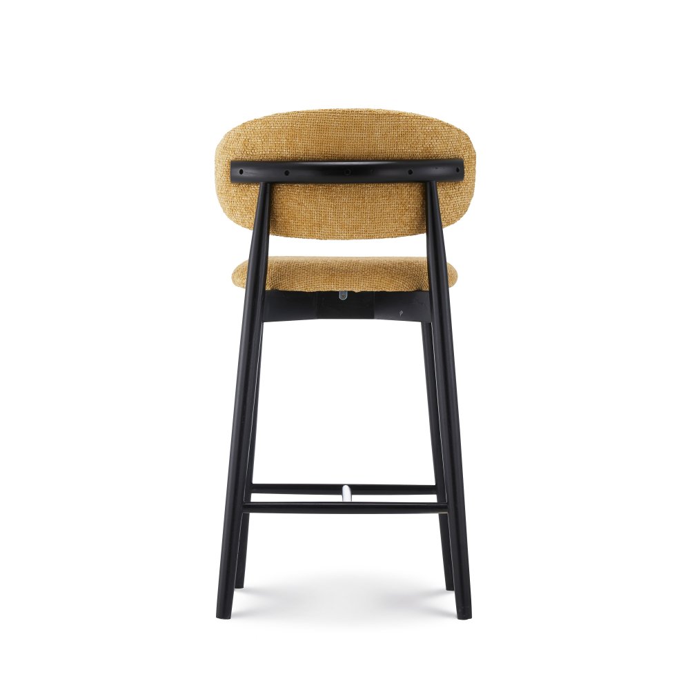 Tabouret Jaspe Black & Yellow | L'Empreinte - Boutique