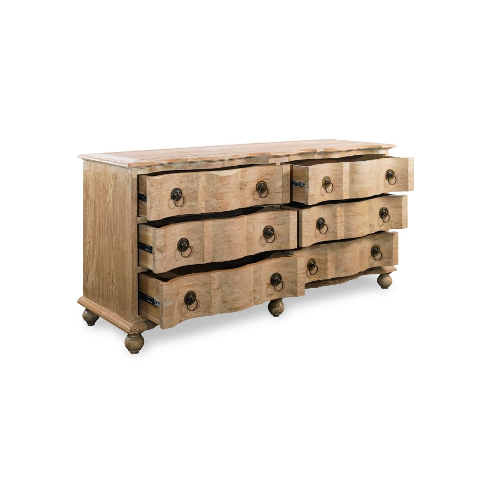 Commode Arbalette en vieux teck |  - Commodes