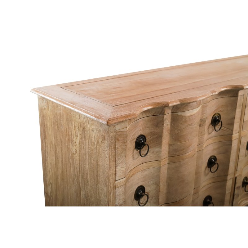 Commode Arbalette en vieux teck |  - Commodes