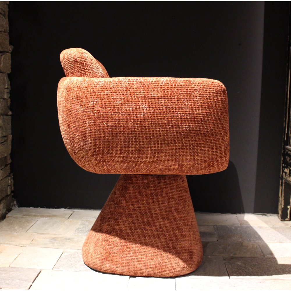 Fauteuil Pivotant Lexi Terre Cuite | L'Empreinte - Chaises