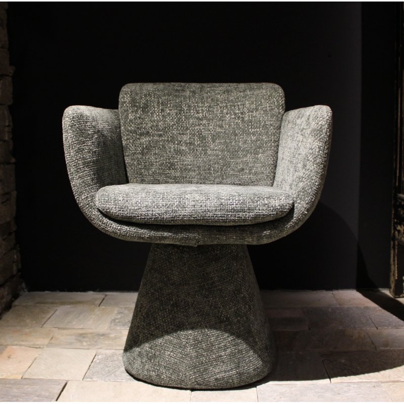 Fauteuil Pivotant Lexi Kaki | L'Empreinte - Chaises