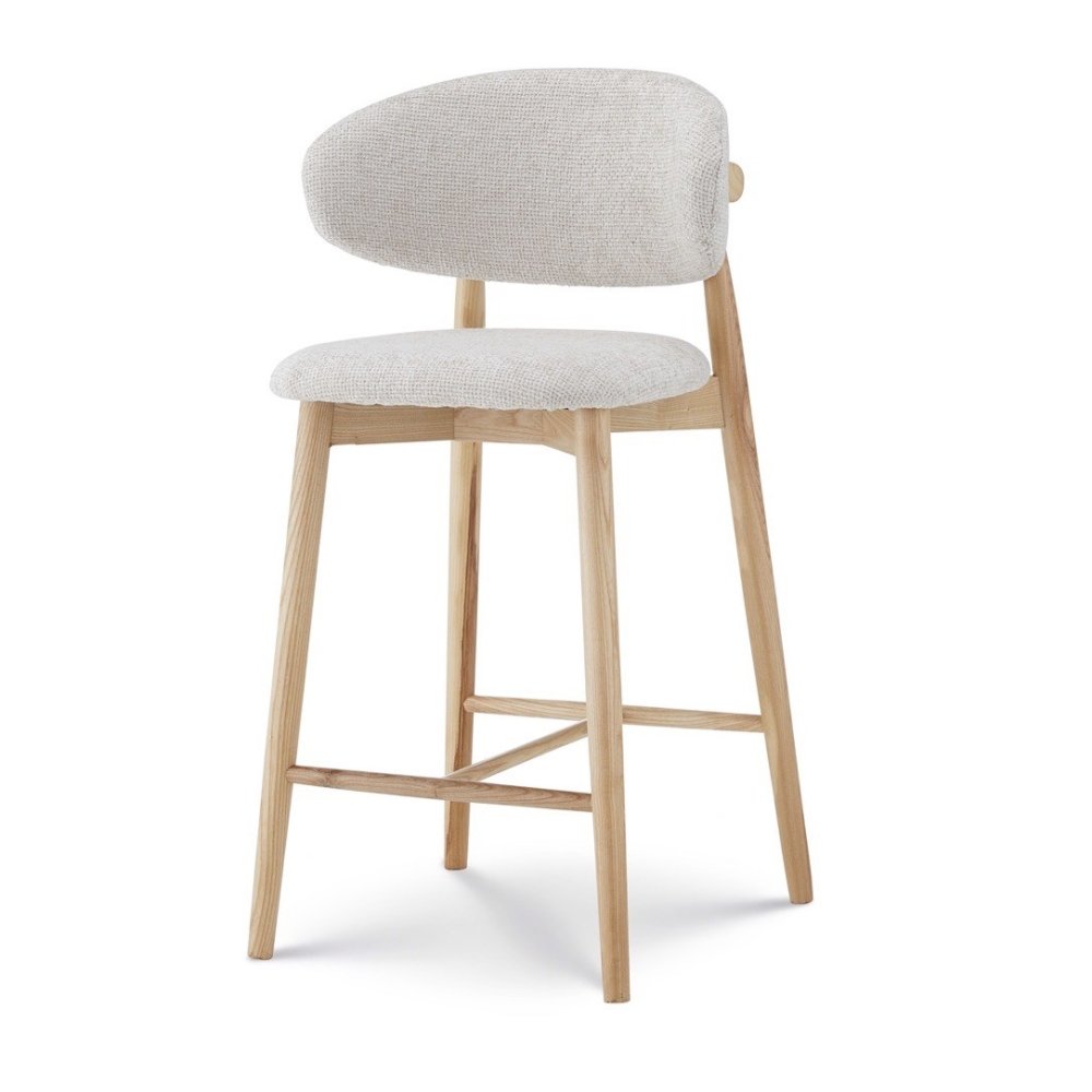 Tabouret Jaspe Naturel & White | L'Empreinte - Boutique