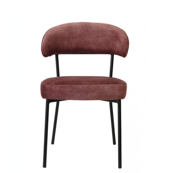 Chaise confort velvet Prune |  - Chaises