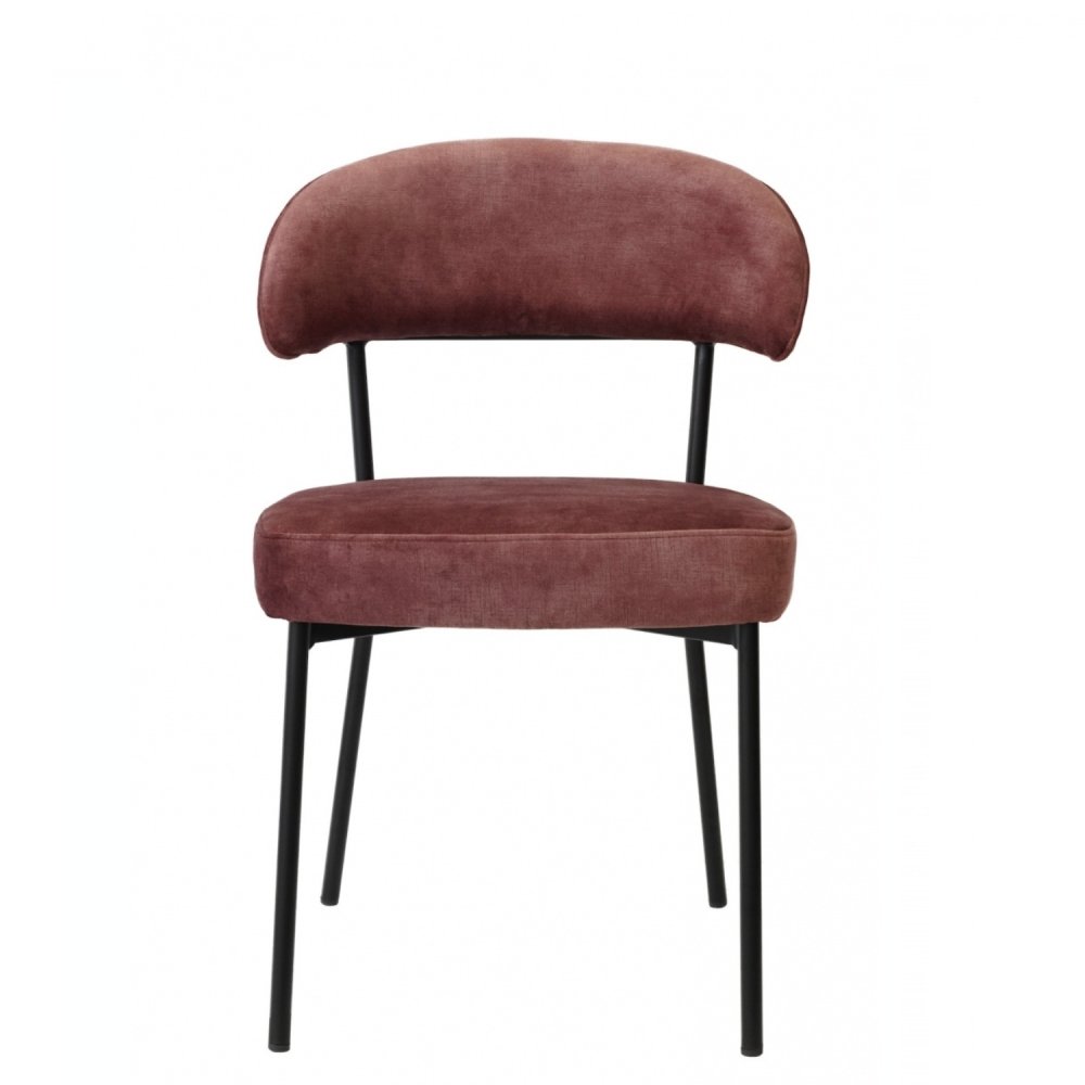 Chaise confort velvet Prune |  - Chaises