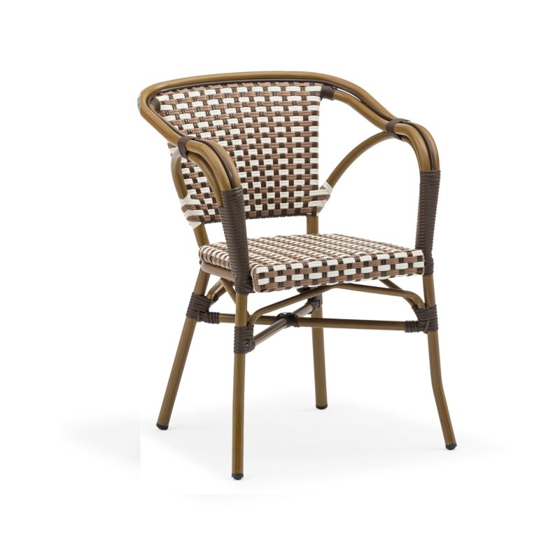 Fauteuil Diane marron