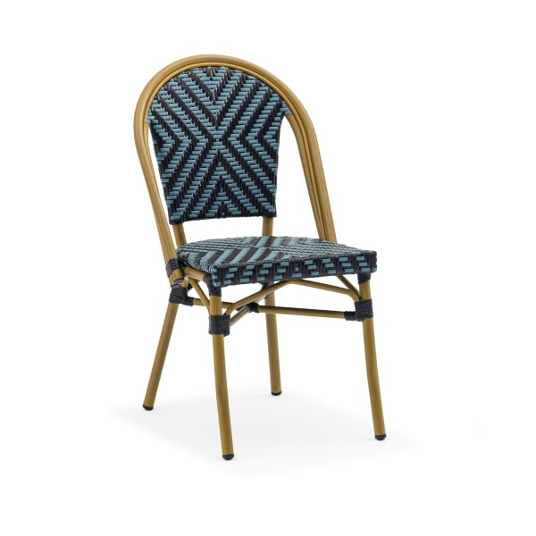 Chaise Daria bleue/noire |  - Chaises