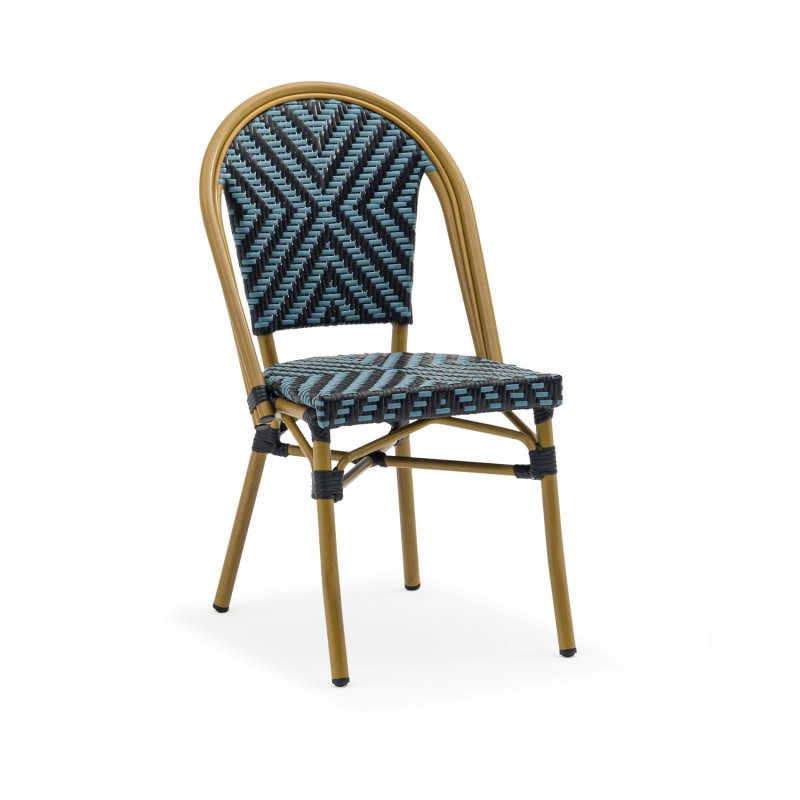 Chaise Daria bleue/noire