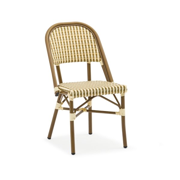 Chaise Bruna jaune/crème |  - Chaises
