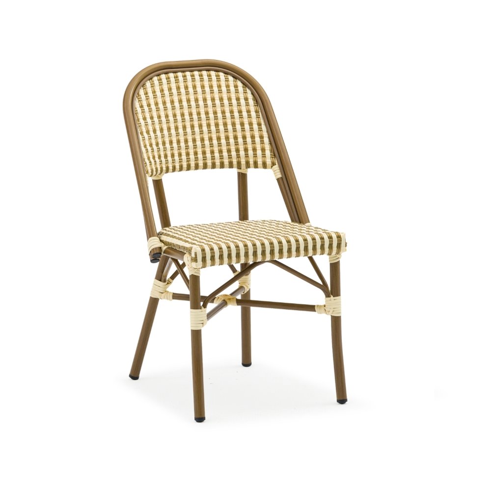 Chaise Bruna jaune/crème |  - Chaises