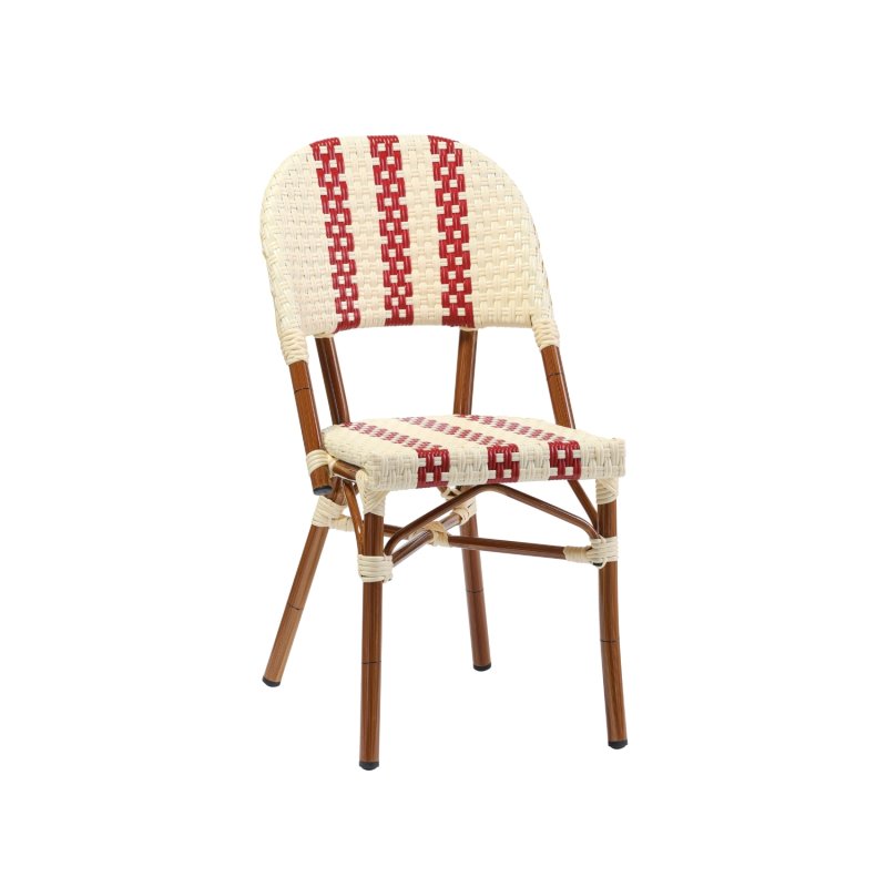 Chaise Hera rouge/blanche