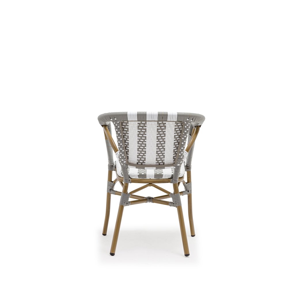 Fauteuil Dona blanc/gris |  - Fauteuils