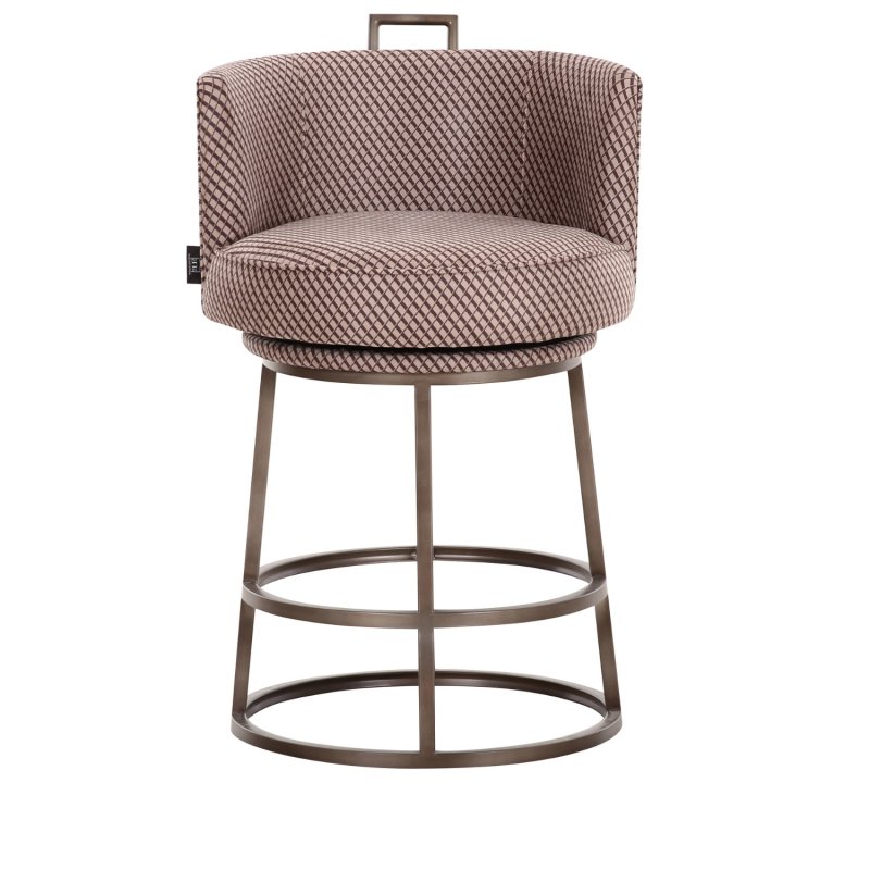 Tabouret Dana imprimé black brown | L'Empreinte - Tabourets
