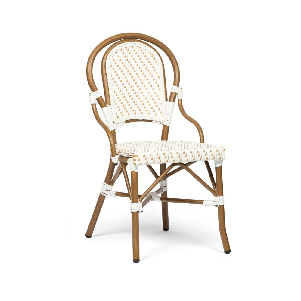 Chaise Mina blanche/beige |  - Chaises