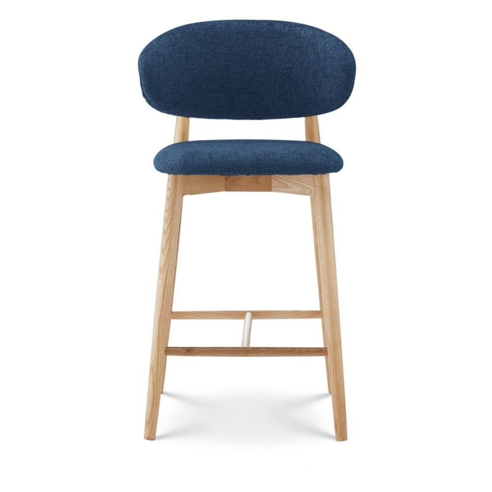 Tabouret Jaspe Naturel & Bleu | L'Empreinte - Boutique