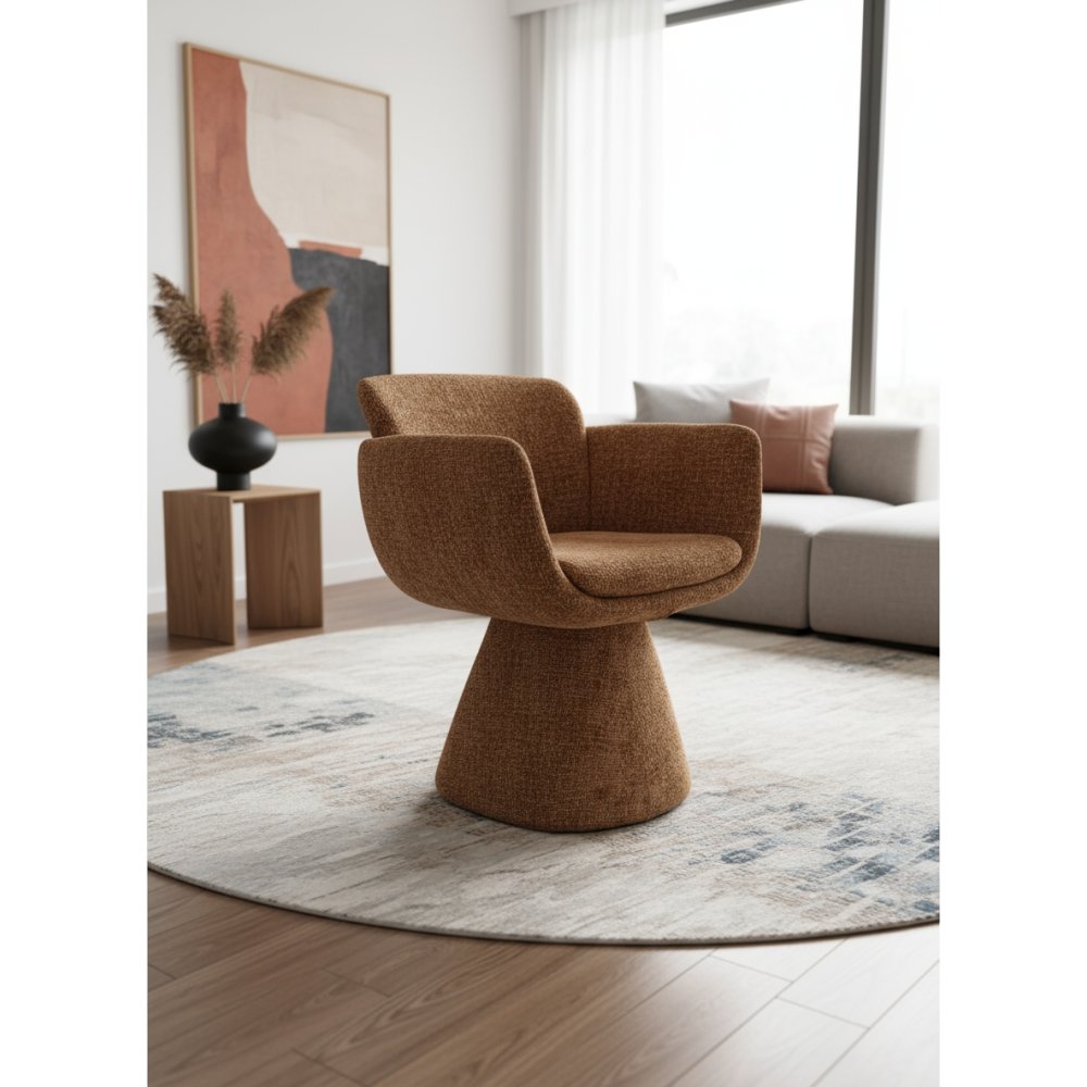 Fauteuil Pivotaznt Lexi Ambre | L'Empreinte - Chaises