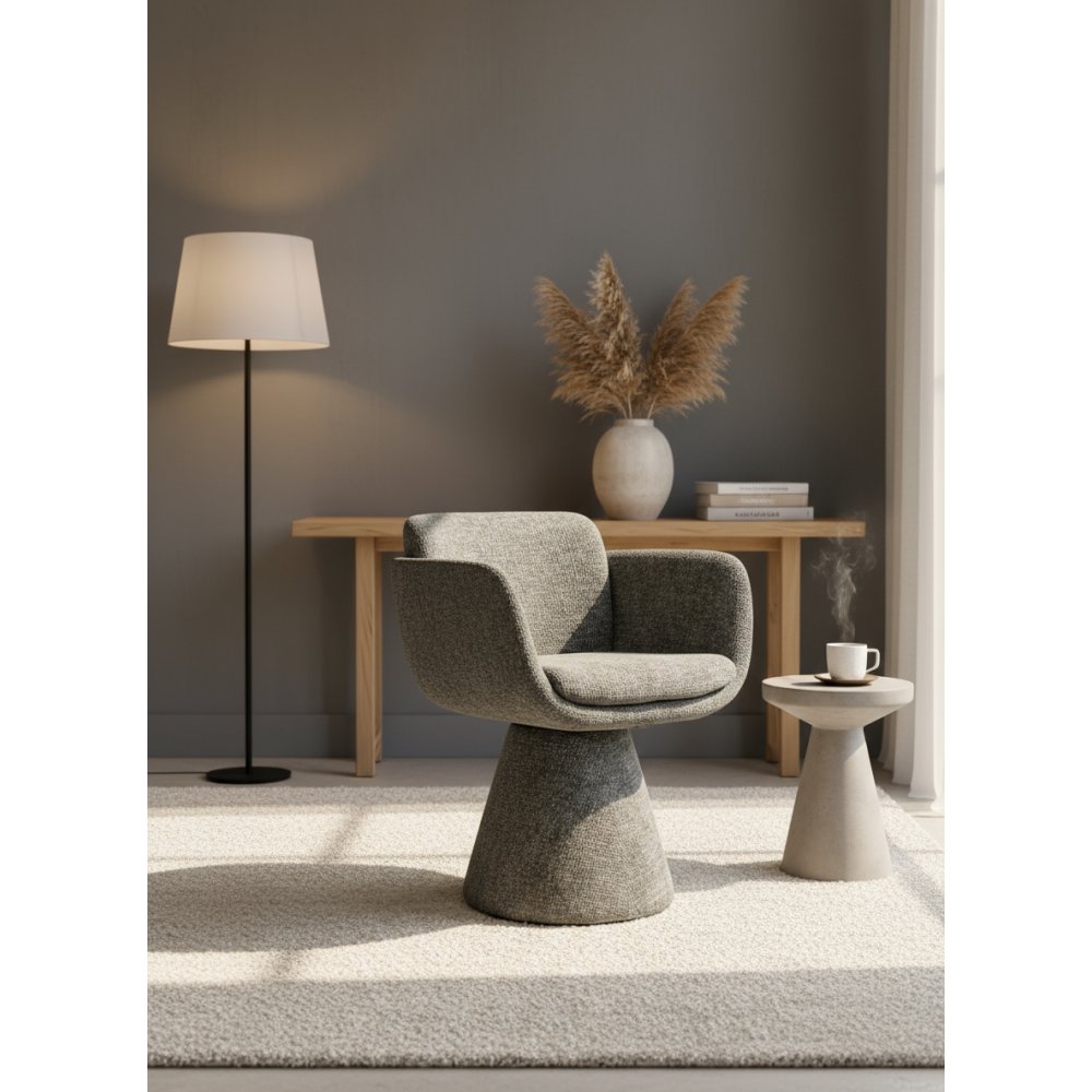 Fauteuil Pivotant Lexi Kaki | L'Empreinte - Chaises