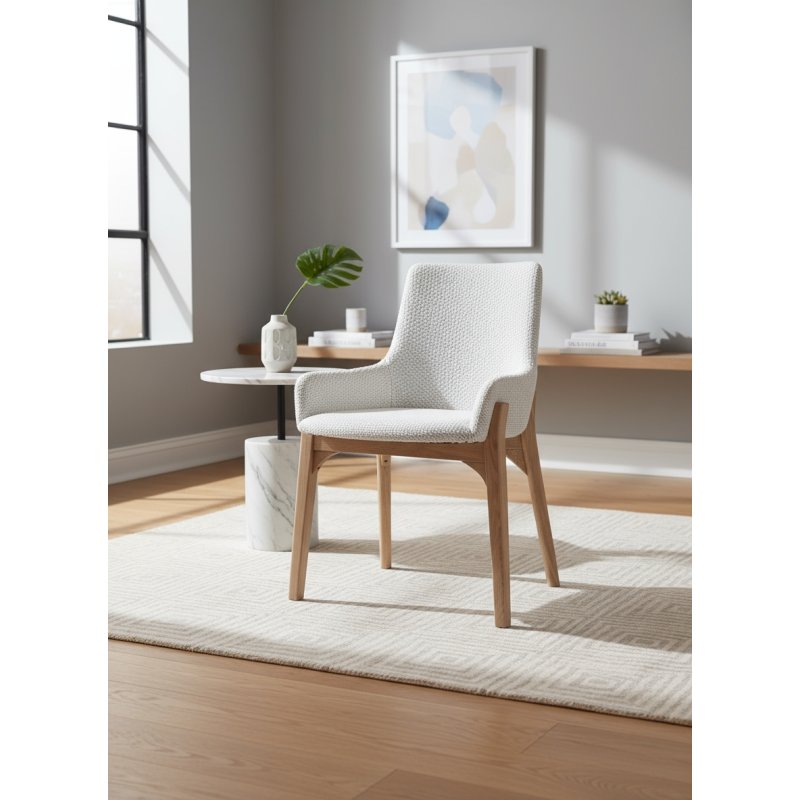 Chaise blanche baquet