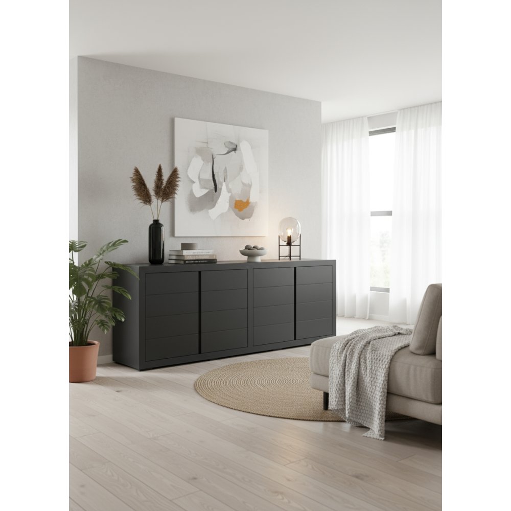 Buffet dark black mat | L'Empreinte - Buffets