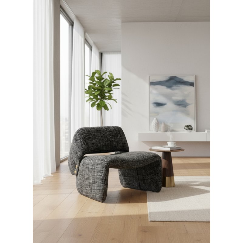 Fauteuil ROMA Gris chiné