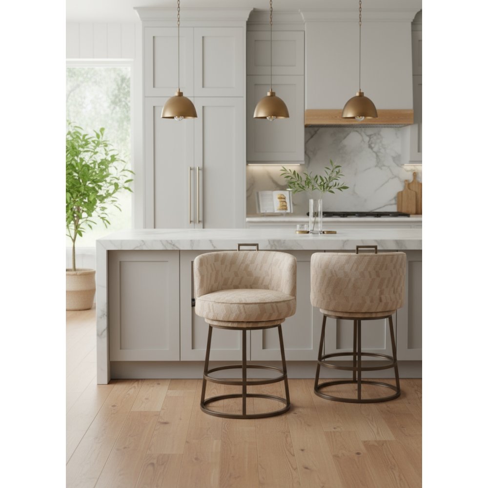 Tabouret Dana beige | L'Empreinte - Tabourets