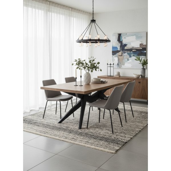 Table à manger Farya noir |  - Tables à manger