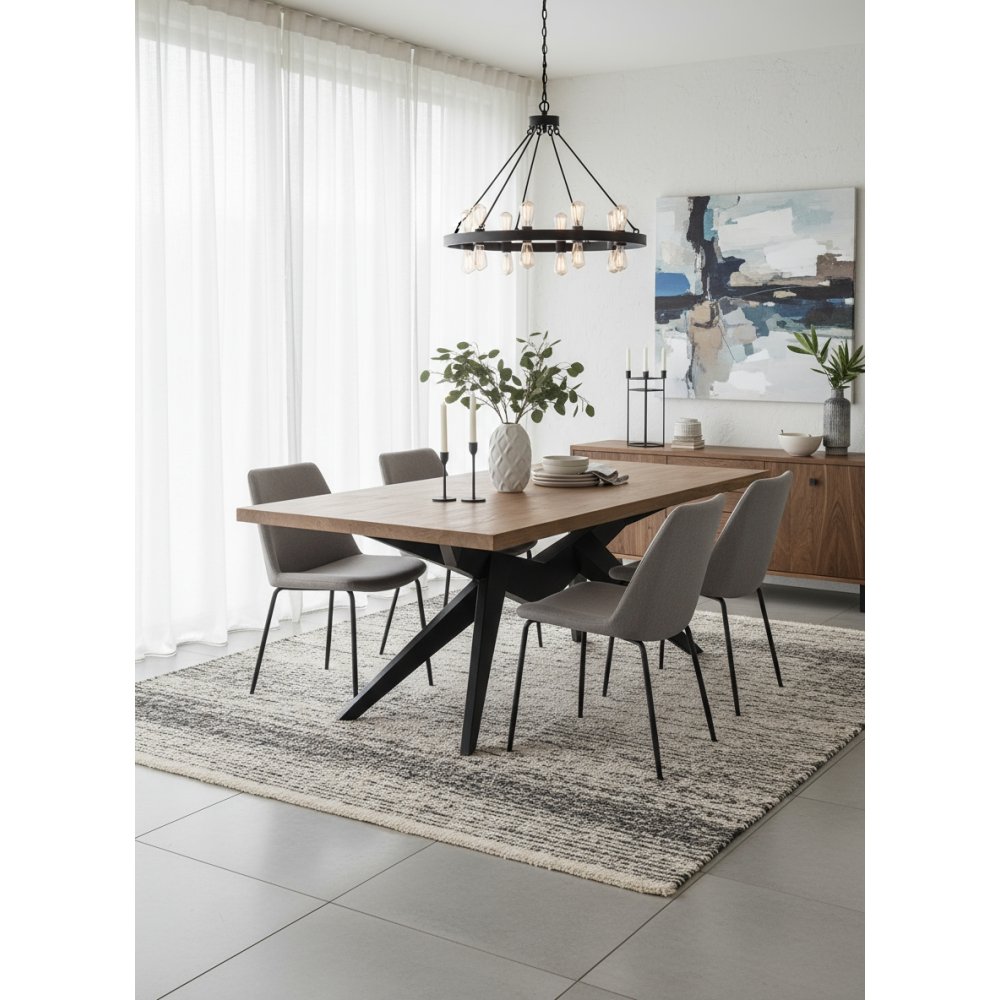 Table à manger Farya noir |  - Tables à manger