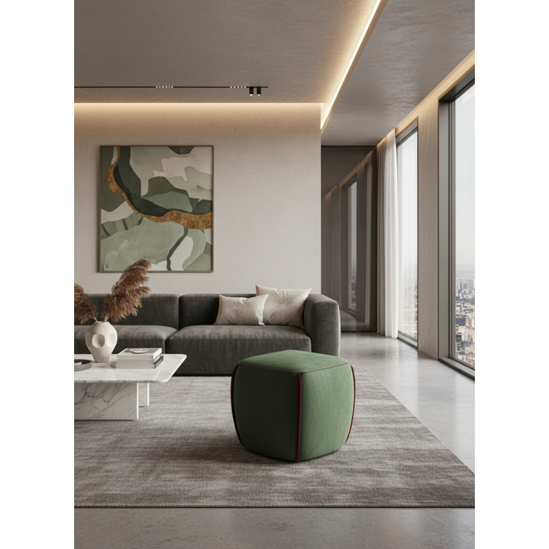 Pouf PRINCE quadro 40 cm