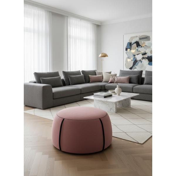 Pouf PRINCE ovale 50 cm