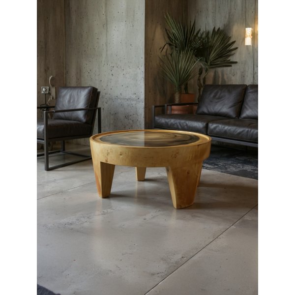 Table basse en SUAR diamétre 75 cm