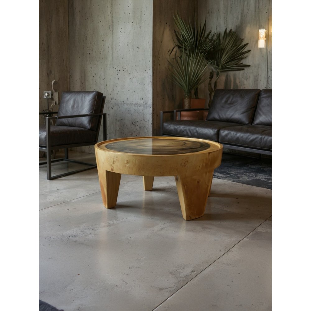 Table basse en SUAR diamétre 75 cm