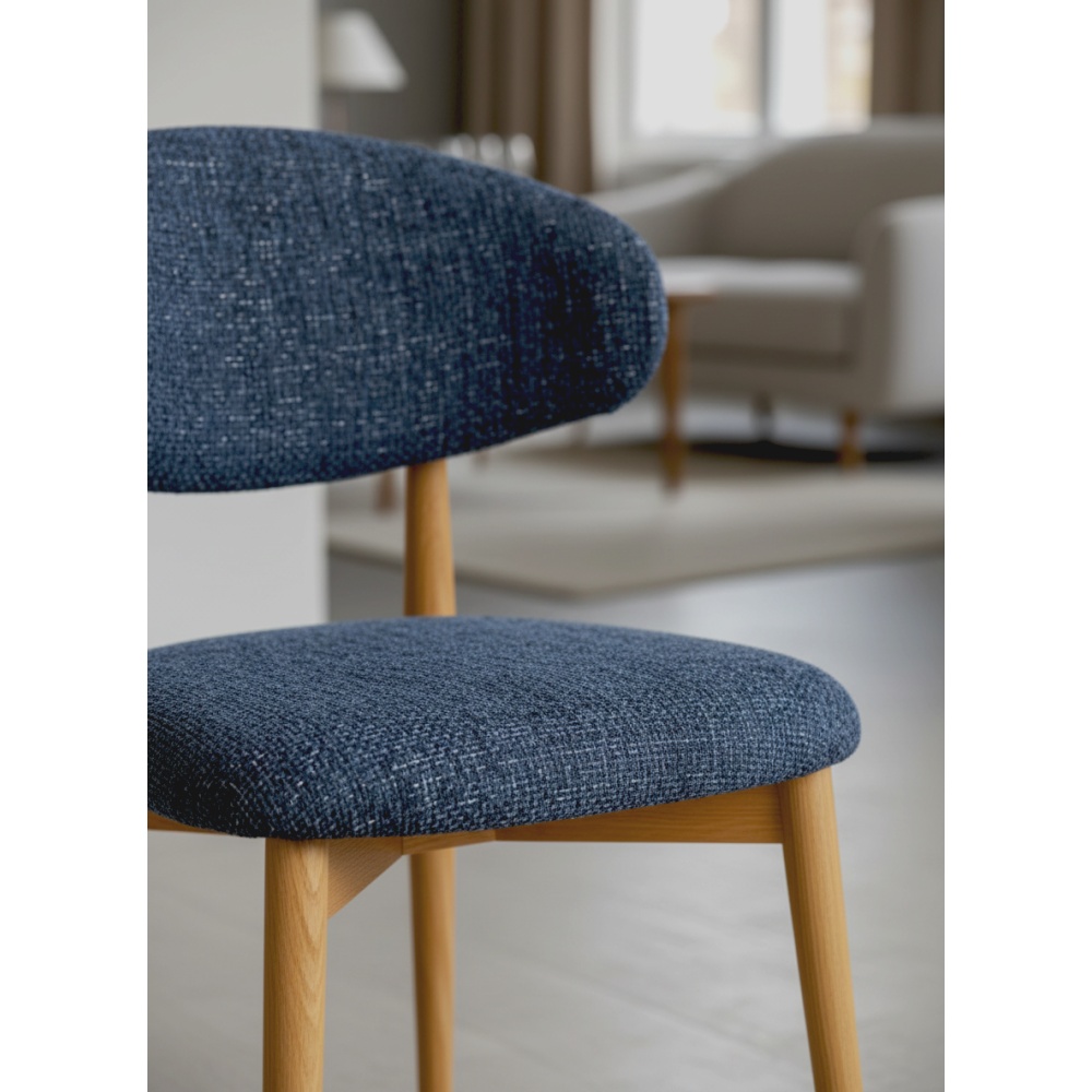Chaise Jaspe Naturel & Bleu | L'Empreinte - Boutique