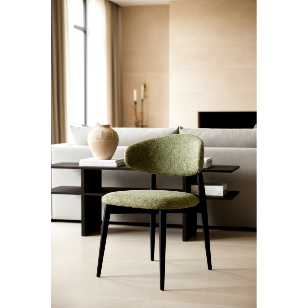 Chaise Jaspe Black & Green |  - Boutique