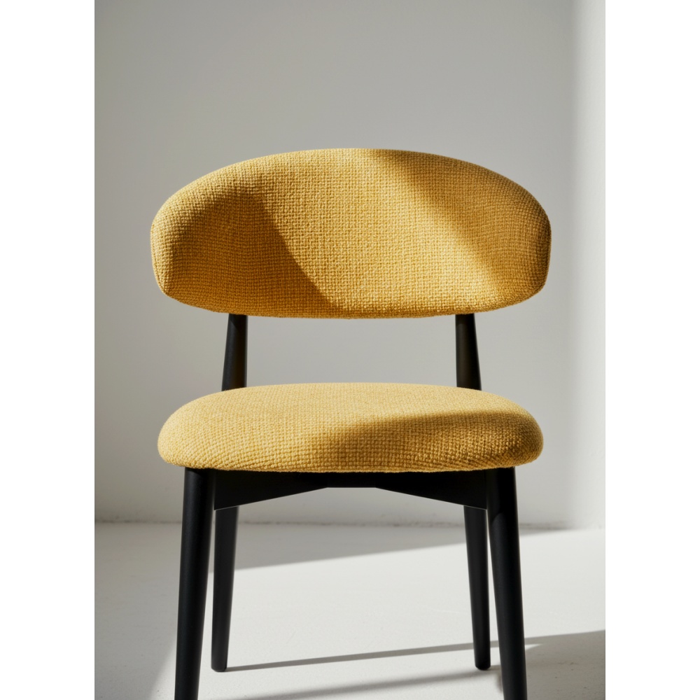Chaise Jaspe Black & Yellow | L'Empreinte - Boutique