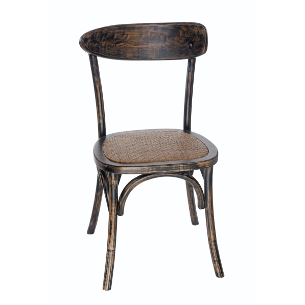 Chaise difforme cassidy black antique |  - Chaises